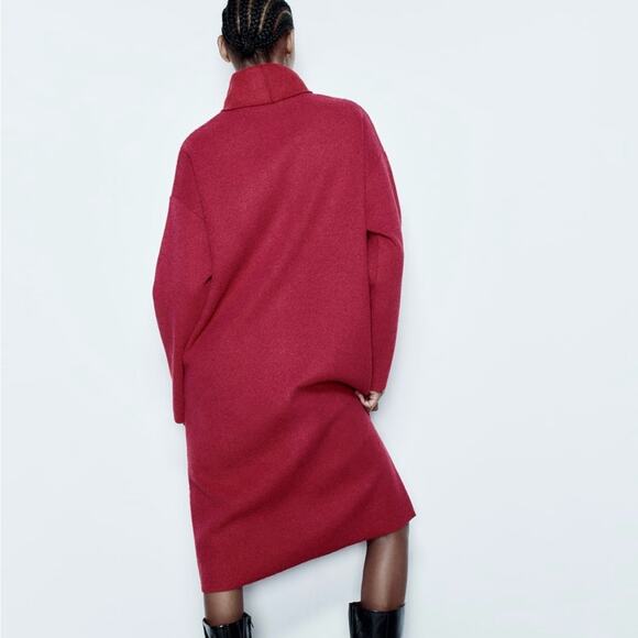 ZARA SOFT MIDI DRESS - Picture 2 of 9